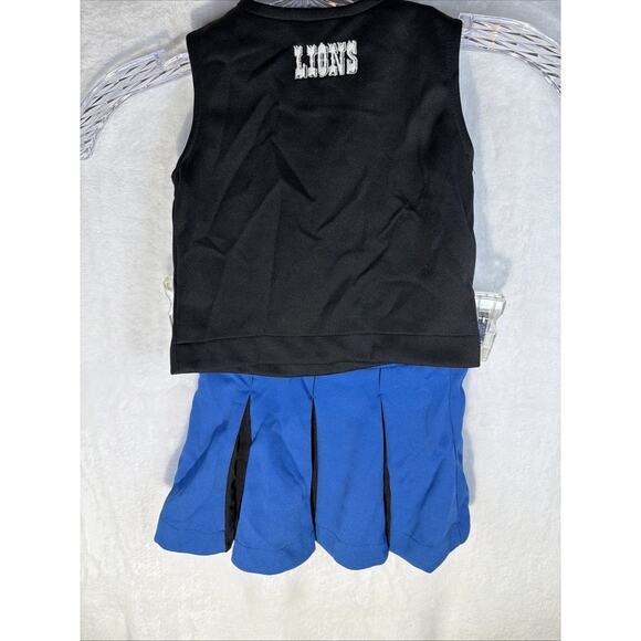 NFL Apparel Detroit Lions Cheerleading Outfit Blue Girls Size 2T Cheerleader - Picture 7 of 9